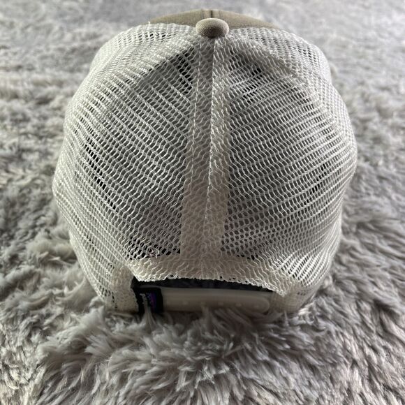 Patagonia Hat Cap Mens Adjustable Gray White Fitz Roy Trout Trucker Hat Mesh - Picture 6 of 11